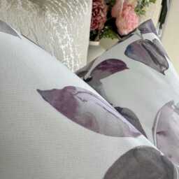 Scatter Leaf Design Cushion Cover, Moder Lilac Pillow Covers For Sofa/Bed - Decorative Throw Cover Livingroom Bedroom - thumbnail 2