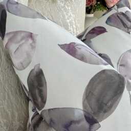 Scatter Leaf Design Cushion Cover, Moder Lilac Pillow Covers For Sofa/Bed - Decorative Throw Cover Livingroom Bedroom - thumbnail 3