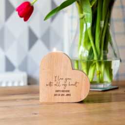 Personalised Valentine's Day Gift Heart Candle Holder For Girlfriend, Wife, Partner - Lc1084 - thumbnail 3