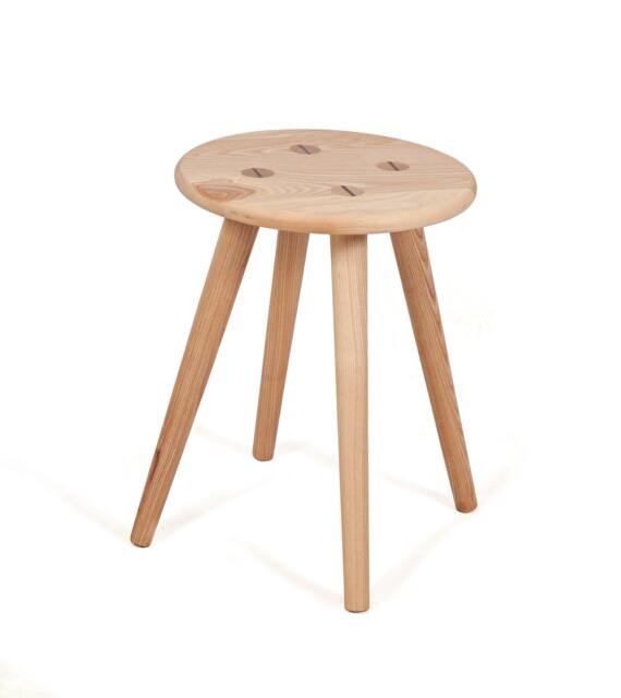Minimalist Ash Wood Stool Modern Plant Stand Side Table - image 1