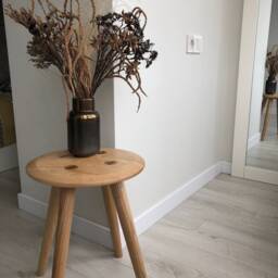Minimalist Ash Wood Stool Modern Plant Stand Side Table - thumbnail 3