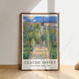 Monet's Garden At V??theuil Print Claude Monet Fine Art Reproduction - thumbnail 1