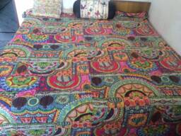 Vintage Patchwork Kantha Quilt Indian Cotton Home Decor Bedspread