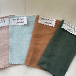 Washed Linen Pillowcase With Ties, Natural Fabric - thumbnail 4