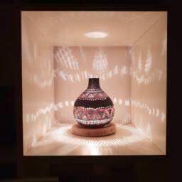 Soleil I Gourd Table Lamp, Handmade Lamp, Anniversary Gift, Housewarming Personalized Valentine Gift For Her - thumbnail 2