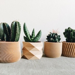 Set Of 4 Small Indoor Planters - Original Planter Gift - thumbnail 2
