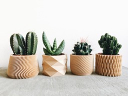 Set Of 4 Small Indoor Planters - Original Planter Gift - thumbnail 1