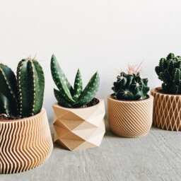 Set Of 4 Small Indoor Planters - Original Planter Gift - thumbnail 3