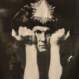 Aleister Crowley Large Screen Printed Beach Towel Or Throw/ Wrap. Mystic Occult Handmade - thumbnail 3