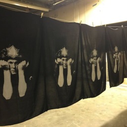 Aleister Crowley Large Screen Printed Beach Towel Or Throw/ Wrap. Mystic Occult Handmade - thumbnail 4