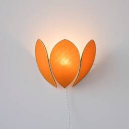 Caramel & Gold Flower Wall Light - thumbnail 2