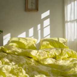 Lemon Linen Duvet Cover Soft 1 Medium Weight Cover Breathable Stonewashed Comfort - thumbnail 4