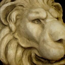 Lion Head Feline Wall Plaque Decor Antique Finished Sculpture - thumbnail 3
