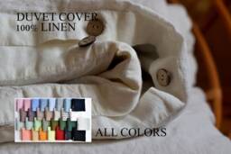 Linen Duvet Cover Quilt Linen Bedding Duvet Cover Queen King Queen Full Twin Tour Baby Beddin - thumbnail 1