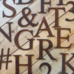 Rustic Classic Metal Letters , Home & Garden Decor Signs For Inside & Out Make Any Word You Like - thumbnail 1