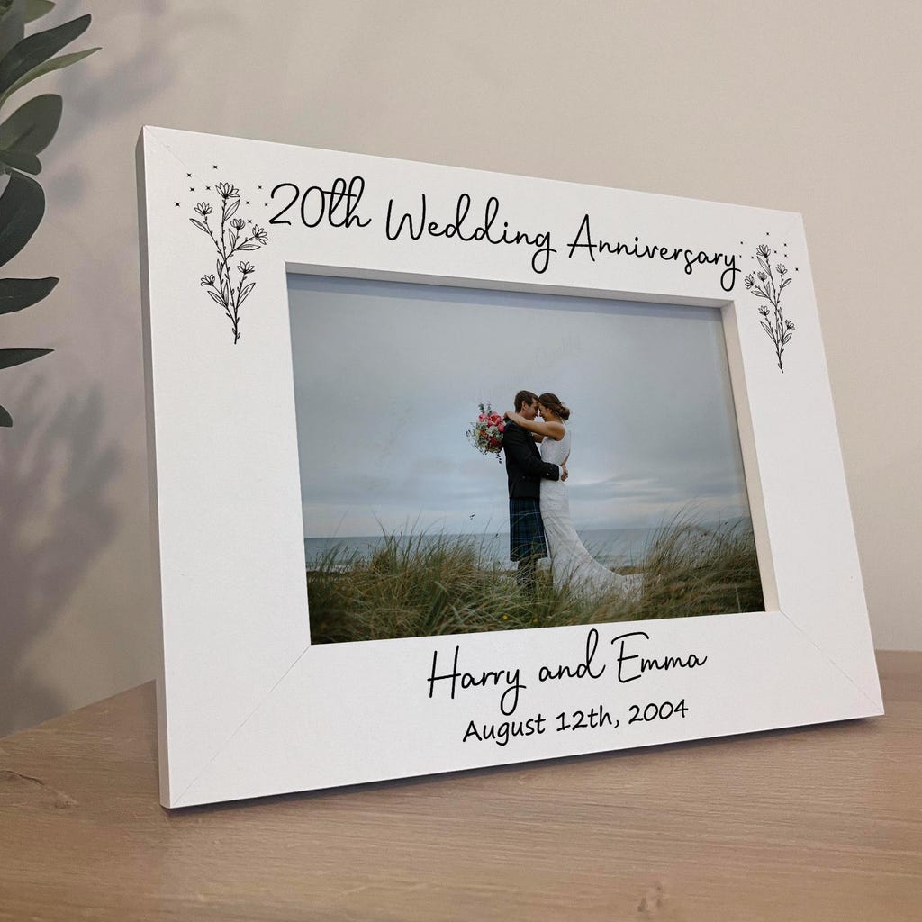 Frame 20th Anniversary Ideas For Husband 20th Wedding Anniversary