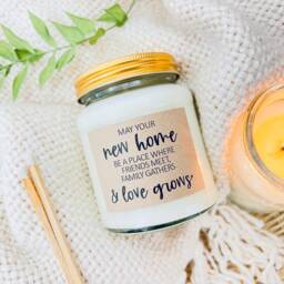 New Home Candle Gift Soy Wax, Choice Of Scents, Housewarming Present