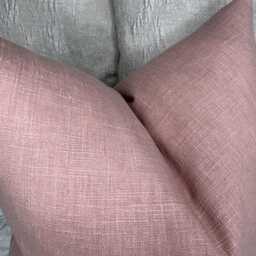 Cotton Blend Plain Pink Cushion Cover, For Sofa Chair, Perfect Living Room Pillow Cover Everyday Use, John Lewis Fabric - thumbnail 3