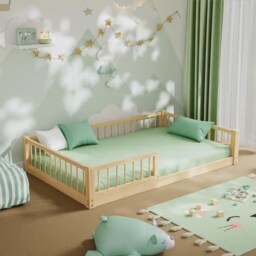 Snuglee Nest - Montessori Floor Bed Frame Pine Wood Toddler Sleep Space - thumbnail 3