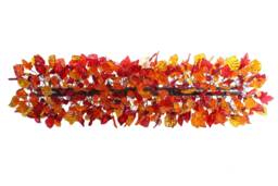 Warm Orange Floral & Leaves Resin Chandelier Elegant Dining Room Lighting Decor