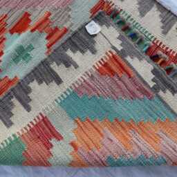 3x9 Ft Chubi Maimana Stunning New Runner Rug, Afghan Handmade Kilim Flatweave Oriental Turkmen Area Hallway Rug - thumbnail 4