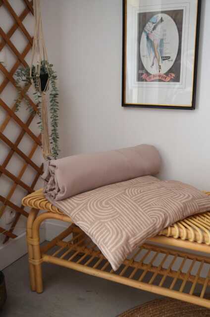 Custom-Made Nomadic Futon - Handmade in France Upholstery Fabric - image 1