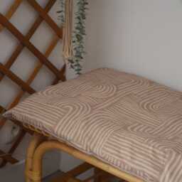 Custom-Made Nomadic Futon - Handmade in France Upholstery Fabric - thumbnail 2