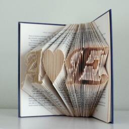 Boyfriend Gift - Girlfriend First Paper Anniversary For Him Her Folded Book Best Selling Items Monogrammed - thumbnail 4