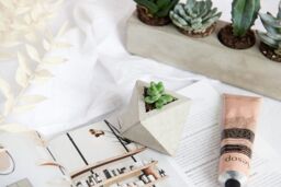 Geometric Concrete Air Plant Holder Triangular Modern Decor