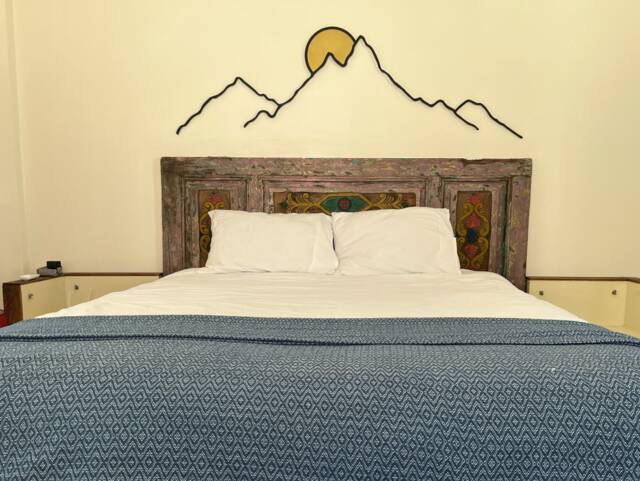 Mountain & Sun Metal Wall Art Boho Living Room Decor - image 1