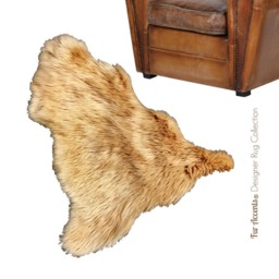 Faux Fur Area Rug - Shaggy Sheepskin, Hipster Shape Handmade Usa - thumbnail 1