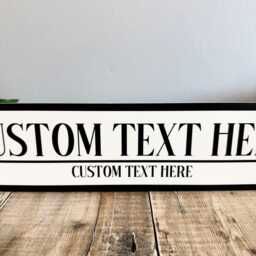 Personalised Road Sign, Custom Text Street Wedding Name Plaque, Unique Gift For Couples, Home Decoration, Customisable Wall Sign - thumbnail 3
