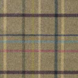 Abraham Moon, Multicheck, Fawn, 100% Wool Plaid, Checked Tartan Cushion Cover - thumbnail 2