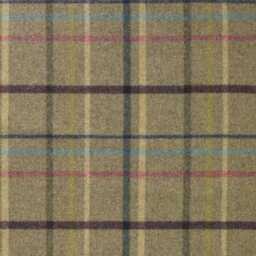 Abraham Moon, Multicheck, Fawn, 100% Wool Plaid, Checked Tartan Cushion Cover - thumbnail 3