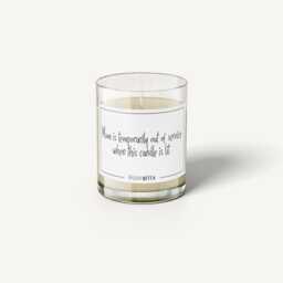 Mum Is Temporarily Out Of Service Candle - Funny Gift Mother's Day Present Giggle Gifts - thumbnail 2