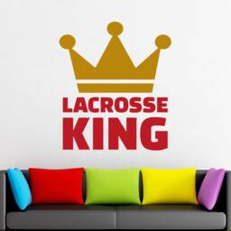 Custom Lacrosse Player Name Wall Decal Sticks Sticker 1016 - thumbnail 2