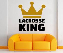 Custom Lacrosse Player Name Wall Decal Sticks Sticker 1016 - thumbnail 1