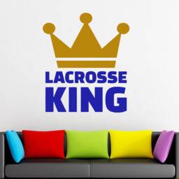 Custom Lacrosse Player Name Wall Decal Sticks Sticker 1016 - thumbnail 3