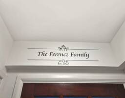 Personalised Family Wall Sticker, Family Name Established Personalised Stickers, Housewarming Gift