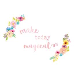 Make Today Magical Wall Sticker Quote, Quote Decal, Unicorn Room Decor - thumbnail 3