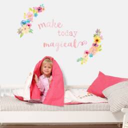 Make Today Magical Wall Sticker Quote, Quote Decal, Unicorn Room Decor