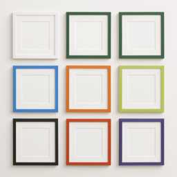 Natural Wood Photo Frame With White Mount Deep Box Style - thumbnail 2