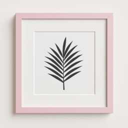 Natural Wood Photo Frame With White Mount Deep Box Style