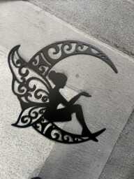 Fairy Wall Art - Steel Rustic British Made On Moon