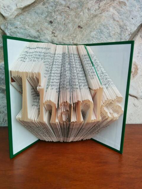 Thanks - Folded Book Art Fully Customizable, Gratitude, Coach Gift - image 1
