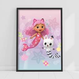 Gabby's Dollhouse Print - Gabby & Pandy Mermaids Poster Kids Wall Art - thumbnail 2