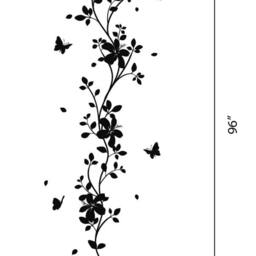 Decal Tree Branch Wall Sticker Decals Flower For Walls Stick On Art By Decalisland-Branch Butterflies Sd 024 - thumbnail 2
