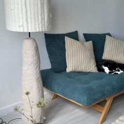 Handmade Linen Fringe Drum Lampshade Boho Table/Floor Lamp Shade - thumbnail 3