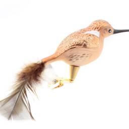 Czech Blown Glass Kingfisher Bird Christmas Tree Ornaments Feather Tail 1 Piece Or Set Of 6 - thumbnail 2