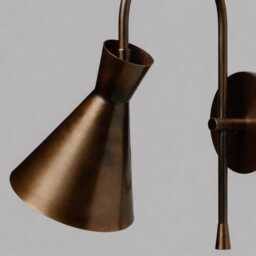 Hanmade Mid - Century Morden Bronze Wall Sconce Home Decor Light - thumbnail 2